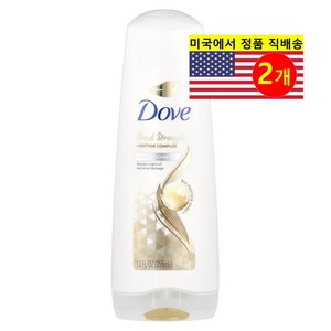 Dove 모발 두피 관리 본드 강도 펩타이드 복합 헤어 컨디셔너, 2개, 355ml