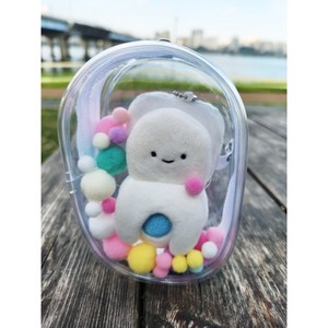 키링파우치 인형보관함 가방 pvc파우치 13cm