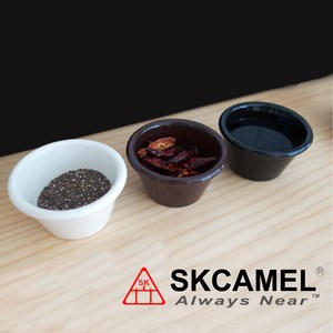 SKCAMEL 드레싱 소스볼 플라스틱 소스볼 작은 소스볼 주방용품, 밤색, 소, 1개