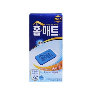 [무료배송]홈매트 모기약 리필 교체용 매트(30매), 30g, 10개