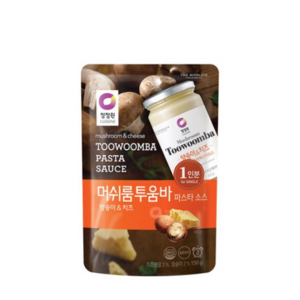 청정원 싱글 파우치 머쉬룸 투움바 파스타 소스, 150g, 1개