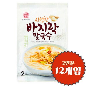 한일본고장 시원한 바지락 칼국수 2인분, 427.6g, 12개