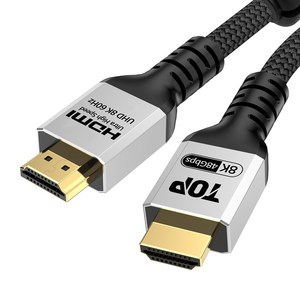 HDTOP HDMI V2.1 QR 인증 Ulta High Speed 8K 케이블 HT-3C043, 1개, 3m