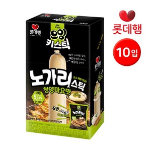 롯데 키스틱 노가리 스틱 청양마요맛 소시지 50g x 10개입, 10개