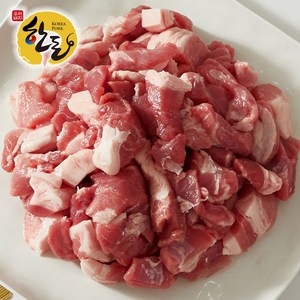 [오늘육] 한돈 앞다리살 냉장 국내산 돼지고기 (찌개용), 3개, 500g