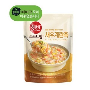 비비고 새우계란죽, 420g, 6개