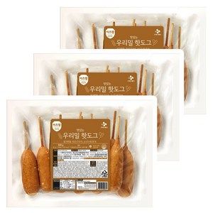 CJ 이츠웰 우리밀 핫도그 (50g x 10입) x 3개, 500g