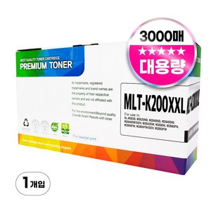 삼성 MLT-K200XXL 호환 재생 토너, 1개, 검정