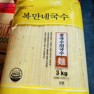 복만네용 콩국수면 3kg x 6 1 box, 1박스