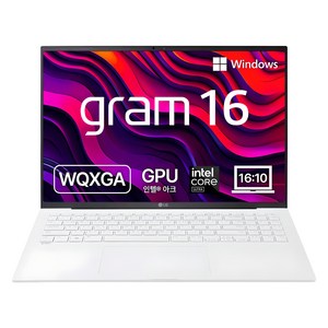 LG전자 2024 그램 16 인텔 코어Ulta5, 스노우화이트, 512GB, 16GB, WIN11 Home, 16Z90S-GA5HK