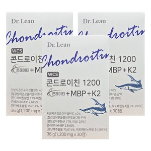 닥터린 콘드로이친 1200 콘레이티 MBP + K2, 30회분, 3개