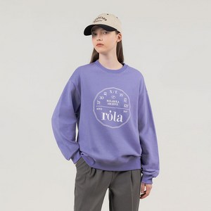 로라로라 여성용 ROUND LOGO SWEATSHIRT