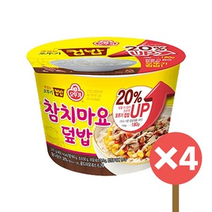 오뚜기 컵밥 참치마요덮밥, 247g, 4개