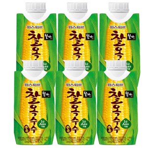 파스퇴르 찰옥수수 우유, 6개, 250ml