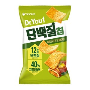 오리온 닥터유 단백질칩 버터구이오징어맛, 60g, 12개