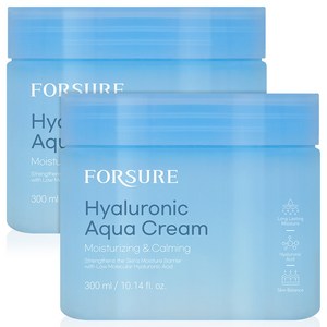 포슈어 히알루로닉 대용량 수분크림 진정 영양 보습크림, 2개, 300ml