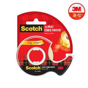 스카치 다용도 테이프 디스펜서 583 18mm x 30m, 3개