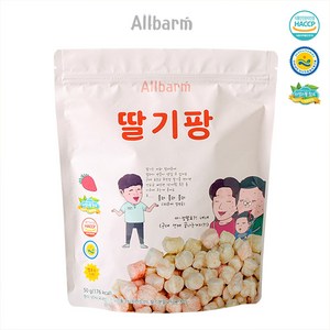 올바름 독도 쌀과자 종합상품, 1개, 딸기팡, 50g