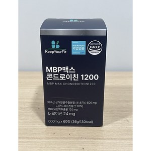 미국산 저분자 상어연골 콘드로이친 1200 MBP 식약처 HACCP 인증 킵유어핏, 60정, 2개