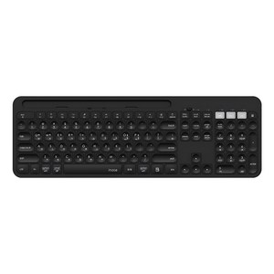 아이노트 멀티커넥트 무선 블루투스 5.0 일반형 키보드, 블랙, K608RB