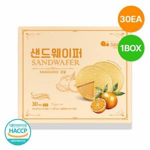 감귤 샌드웨이퍼 30개입(1박스), 1개, 240g