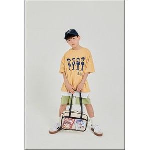 [화이트스케치북] 면100% 여름티셔츠 비틀즈 반팔티 빈티지 무드 키즈룩(5호~17호)
