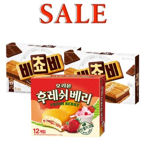 오리온 비쵸비 125g 2개 + 후레쉬베리 12p 336g 1개