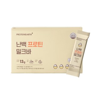 프로틴어스 난백 프로틴바 단백질바 밀크, 45g, 10개