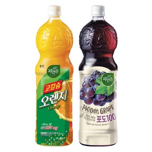 웅진 고칼슘오렌지6 자연은포도6 혼합상품, 12개, 1.5L