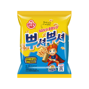 오뚜기 뿌셔뿌셔 바베큐맛, 90g, 4개