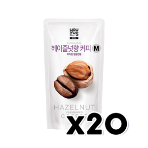 유어스 헤이즐넛향 커피 M 아이스파우치음료 230ml x 20개