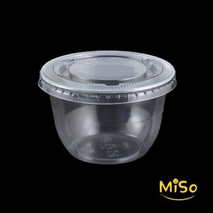 98파이 10호 (300ml) 디저트컵 투명컵 1회용머핀컵 샐러드투명컵 샐러드컵 델리컵 델리용기 300세트, 10온스 투명컵＋평막힘뚜껑, 300개