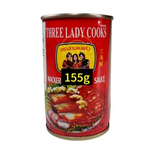 쓰리레이디 마케럴 인 토마토소스 155g 고등어인 토마토소스 고등어통조림 Thee Lady Mackeel In Tomato Sauce, 1개