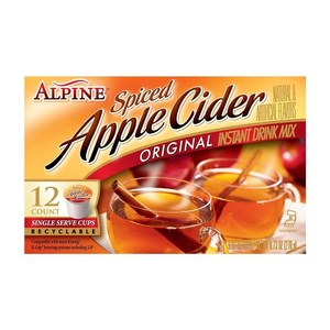 Alpine Spiced Apple Cide 오리지널 인스턴트 드링크 믹스 12개입 2, 1개