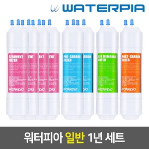 워터피아 워터피아 일반필터 세트 [12인치], 01_12인치_한방향_일반필터_1년세트, 1개
