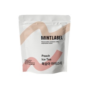 민트라벨 복숭아아이스티 파우더 1kg, 1개