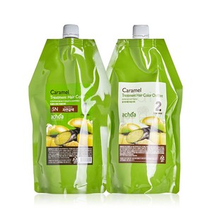 아초아 카라멜 염색 헤어칼라 400ml 새치커버, 7NB(뉴트럴브라운), 1세트