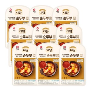 다담 순두부찌개 양념 140g x 9개