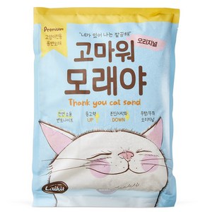 라이킷간식 고마워모래야 고양이 배변용, 3kg, 6개, 무향