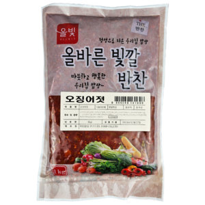 올빛 올바른 빛깔 반찬 오징어젓 1kg, 1개