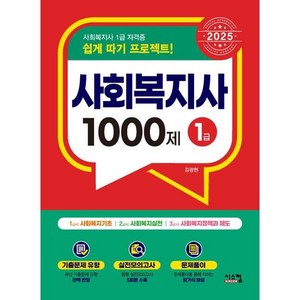 [시스컴] 2025 사회복지사 1급 1000제, 시스컴