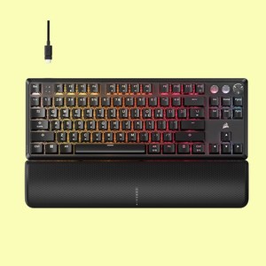 [국내정품] 커세어 K70 PRO TKL MGX 래피드트리거 게이밍 기계식 키보드 마그네틱축 / 다용도 에코백 증정, 마그네틱축(자석축), 블랙