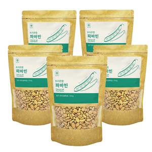 트리온랩 파바빈 잠두 식물성 단백질 콩 원물, 500g, 5개