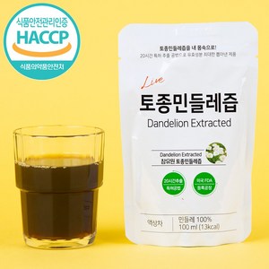 특허제조 활력 토종 흰민들레즙 101팩, 100ml, 101개