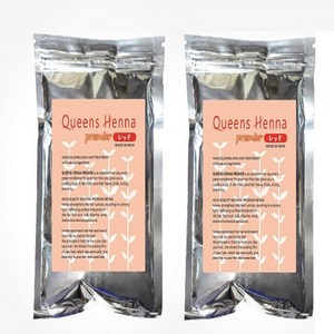 퀸즈 프리미어 헤나 한개사면 한개더(1+1) 천연헤나염색약 Queens henna 100G, 레드1개+레드1개, 2개