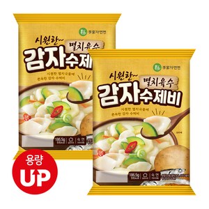 이가자연면 멸치육수 감자 수제비, 186.5g, 2개