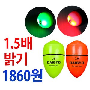 다이교 전자 구멍찌 br cr 425 배터리 밧데리 건전지 사용 바다 전자찌, 다이교  전자찌레드0.8벌크, 1개