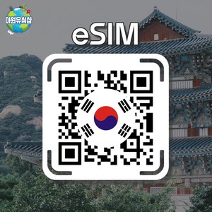 [대한민국 eSIM] 대한민국 SKT KT 매일 1GB후 저속 무제한 서울 이심 부산 유심 한국 e심, KR1G 매일 1GB후 저속 무제한, 30일, 알림톡QR발송됩니다 이메일은 추가정보란에 추가작성, 1개