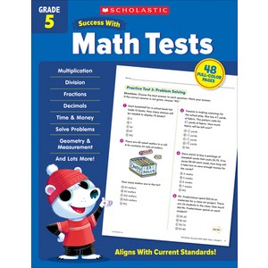 (영문도서) Scholastic Success with Math Tests Gade 5 Papeback, Scholastic Teaching Resouces, English, 9781338798463