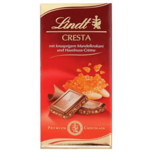 Lindt 린트 초콜릿 크레스타 아몬드 브리틀 프랄린 크림, 1개, 100g